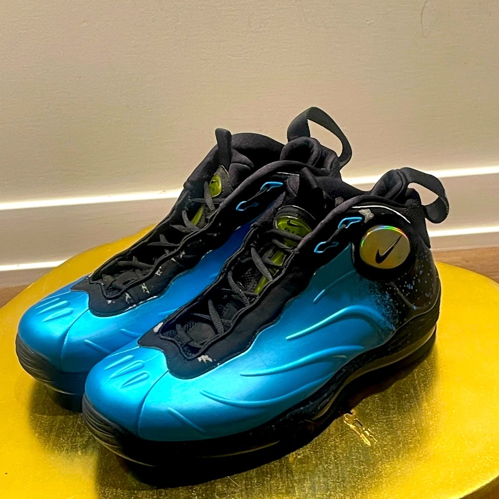100% authentic Nike total air foamposites max blue/black size 10 🔥😎 Tim Duncan